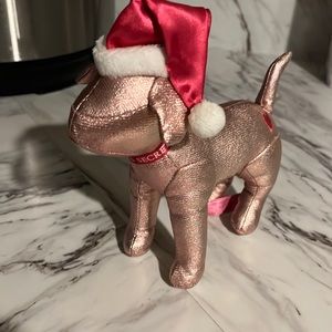 Victoria's Secret PINK Collectible Dog Stuffed Dog Toy Santa Winter Toys